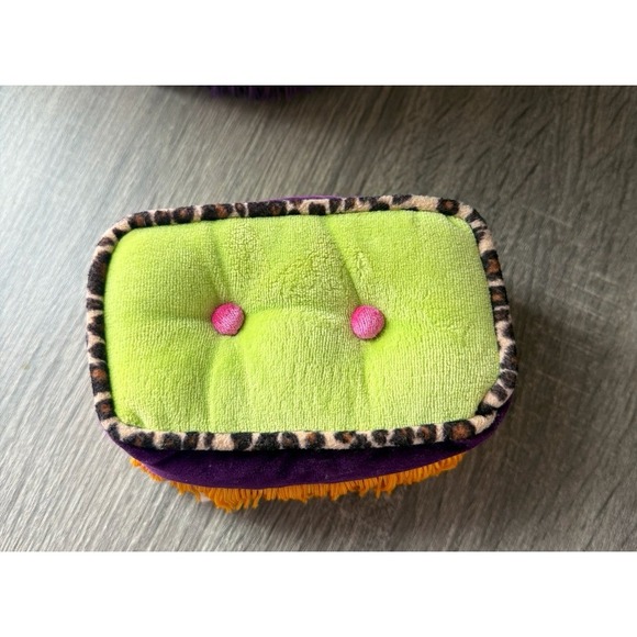 Groovy Girls Sofa and Ottoman Purple Green - Picture 2 of 9